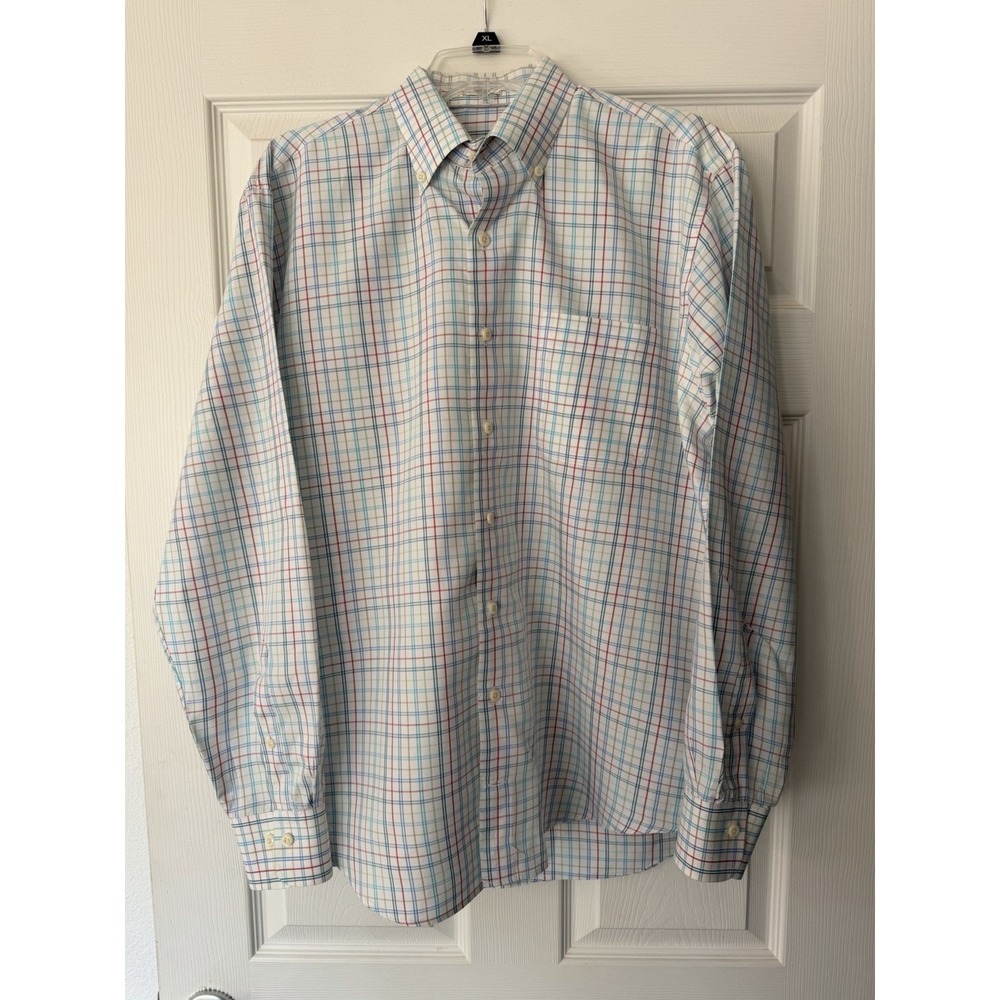 Peter Millar Crown Soft Cotton Silk Blend Button Down Shirt Men's Sz. L